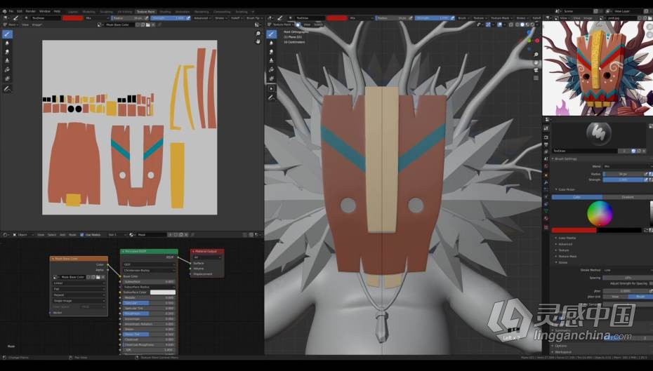 Blender教程 Blender 3D卡通渲染风格建模技术实例训练教程  福风灵感网 www.ffidea.com