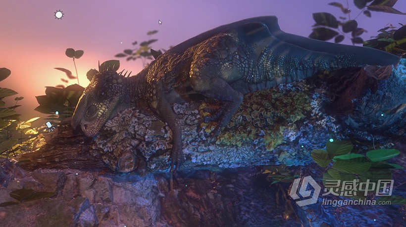 Zbrush教程 Zbrush逼真恐龙雕刻建模与贴图完整制作工作流程视频教程  福风灵感网 www.ffidea.com