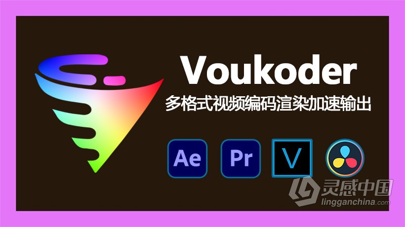 中文AE/PR插件 多格式视频编码渲染加速输出插件中文汉化达芬奇/AE/PR/ME/VEGAS插件 Voukoder v9.2 中文Win版  福风灵感网 www.ffidea.com