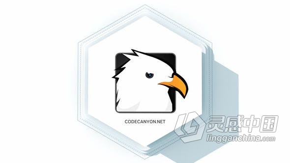 达芬奇模板 六边形图形动画简约明亮LOGO视频片头 DaVinci Resolve模板 工程 文件  福风灵感网 www.ffidea.com