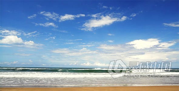 视频素材 Tropical Beach热带冲浪海滩自然风景实拍视频素材下载  福风灵感网 www.ffidea.com