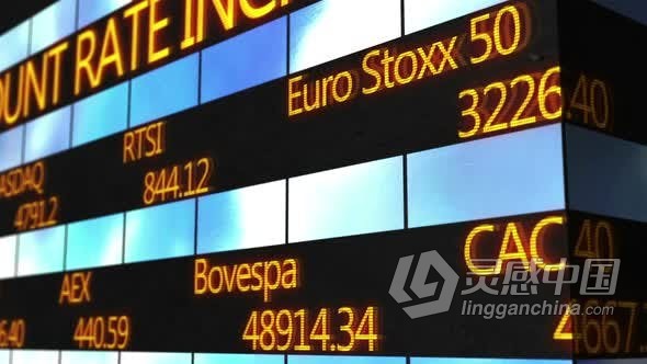 视频素材 股票市场代码运行滚动文本计算机生成动画视频素材下载  福风灵感网 www.ffidea.com