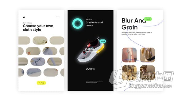 AE模板 现代在线活动幻灯片社交媒体短视频制作10组设计 AE工程 AE文件  福风灵感网 www.ffidea.com