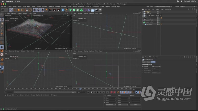 C4D与AE地形景观HUD特效动画制作视频教程 Hud Landscape in Cinema 4D &amp; After Effects  福风灵感网 www.ffidea.com