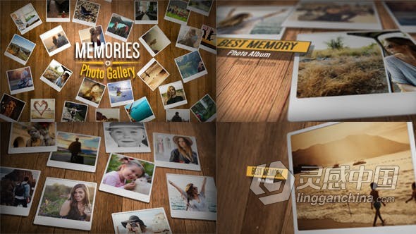 AE模板 木板背景漂亮艺术照片墙动画演示时尚电子相册 AE工程 AE文件  福风灵感网 www.ffidea.com