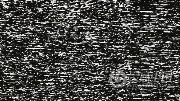 视频素材 黑白VHS电视噪点雪花叠加效果素材4K视频素材下载  福风灵感网 www.ffidea.com