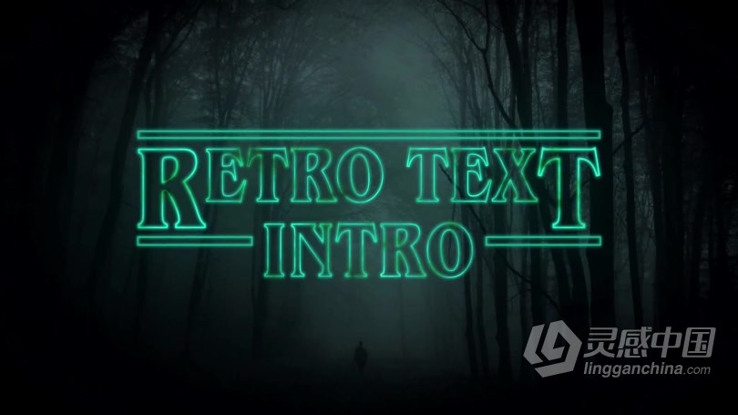 AE教程 AE创建万圣节恐怖复古效果文本动画视频教程  福风灵感网 www.ffidea.com