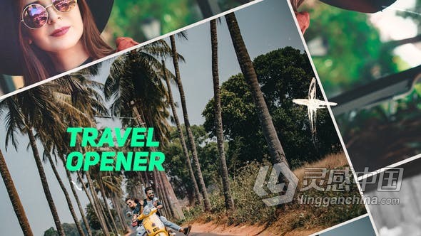 PR模板 时尚幻灯片夏日旅游vlog介绍暑假宣传片在线营销旅行开场视频 PR工程 PR预设 Premiere文件下载  福风灵感网 www.ffidea.com