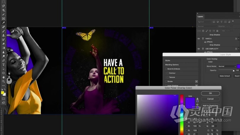 PS教程 PS中级时尚排版设计无缝连续展示技巧视频教程  福风灵感网 www.ffidea.com