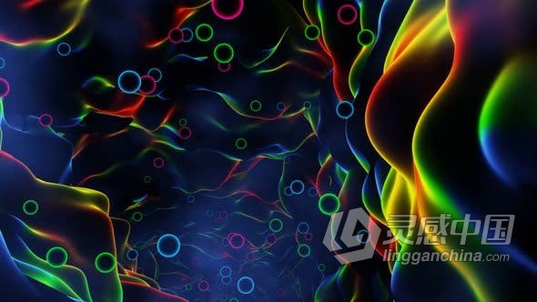 视频素材 万花筒状飞行球抽象多彩虚拟隧道扭曲深渊背景动画视频素材下载  福风灵感网 www.ffidea.com