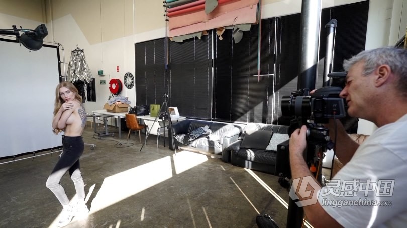 不同灯光设置高调照明效果人像摄影技巧视频教程  福风灵感网 www.ffidea.com