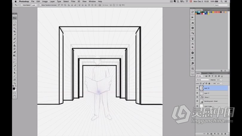 绘画教程 透视路径构建复杂场景技术训练视频教程  福风灵感网 www.ffidea.com