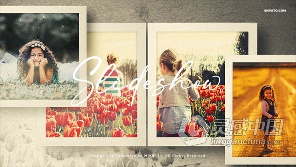 AE模板 Photo Slideshow照片幻灯片回忆美好视频相册动画制作 AE工程 AE文件下载  福风灵感网 www.ffidea.com