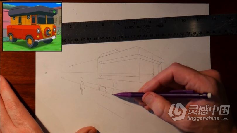 绘画教程 导师Trent Kaniuga教你车辆透视绘画技法视频教程  福风灵感网 www.ffidea.com