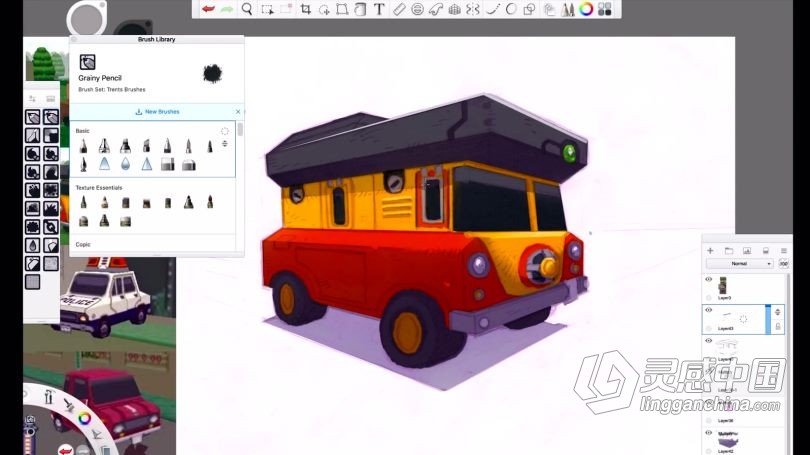 绘画教程 导师Trent Kaniuga教你车辆透视绘画技法视频教程  福风灵感网 www.ffidea.com