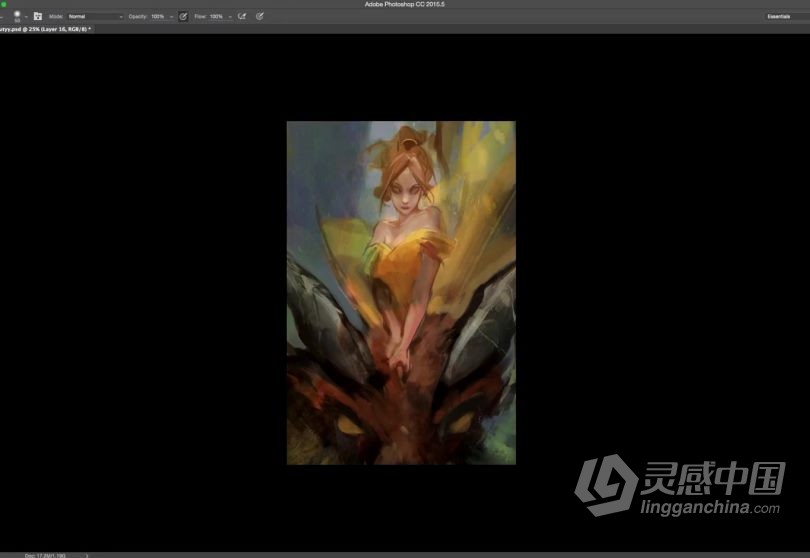 绘画教程 Rossdraws画师美女与野兽数字绘画视频教程  福风灵感网 www.ffidea.com