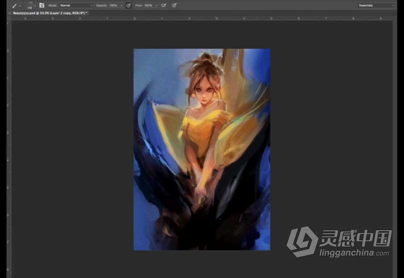 绘画教程 Rossdraws画师美女与野兽数字绘画视频教程  福风灵感网 www.ffidea.com