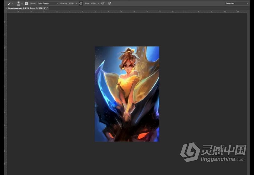 绘画教程 Rossdraws画师美女与野兽数字绘画视频教程  福风灵感网 www.ffidea.com