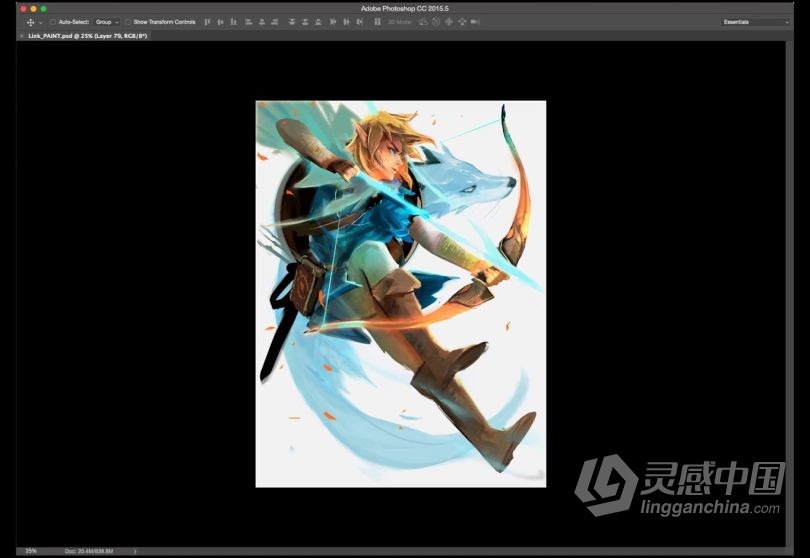 绘画教程 Rossdraws画师塞尔达传说林克角色数字绘画视频教程  福风灵感网 www.ffidea.com