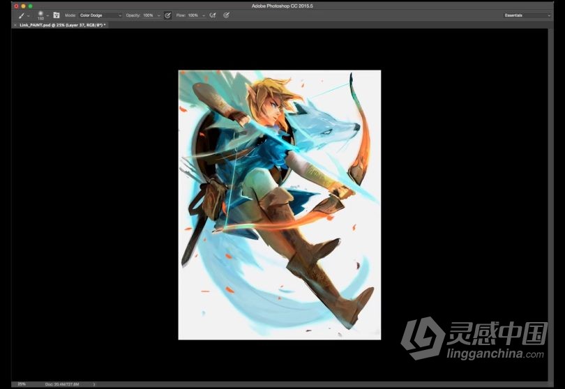 绘画教程 Rossdraws画师塞尔达传说林克角色数字绘画视频教程  福风灵感网 www.ffidea.com