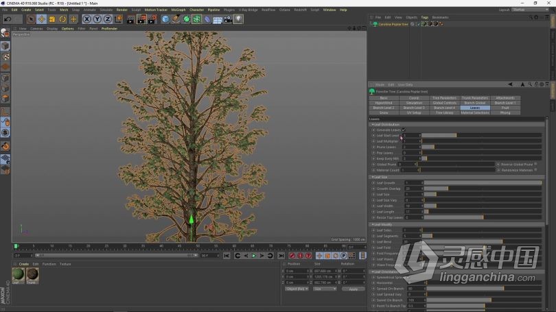 C4D教程 Cinema 4D创意景观插画实例制作视频教程  福风灵感网 www.ffidea.com