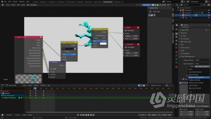Blender教程 Blender动画基础核心技术训练视频教程  福风灵感网 www.ffidea.com