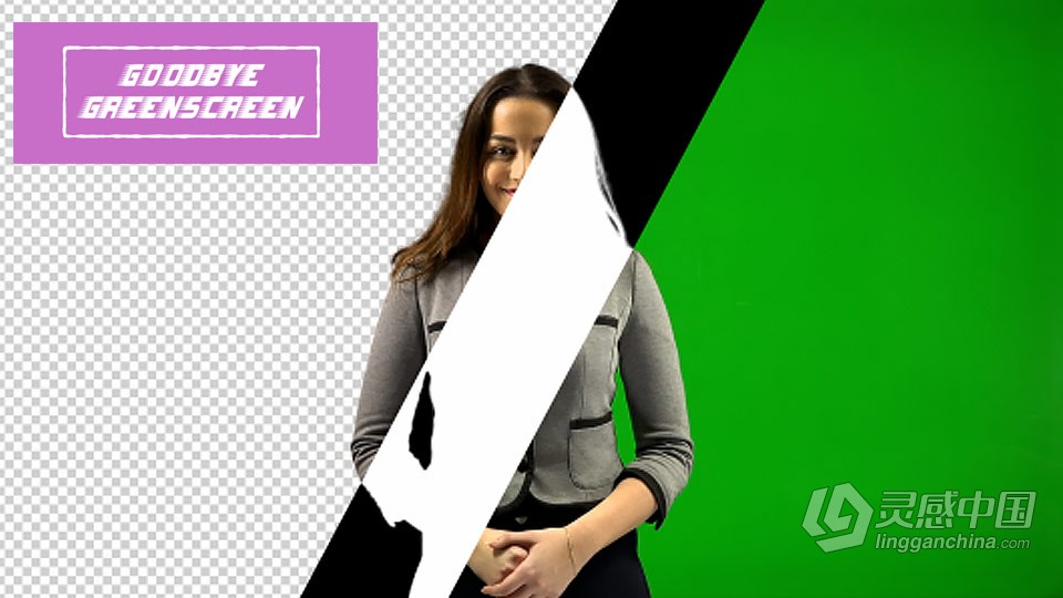 人工智能背景遮罩抠像颜色键控AE/PR插件 Goodbye Greenscreen v1.5.1 CPU/GPU Win  福风灵感网 www.ffidea.com