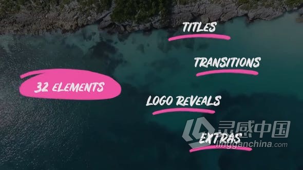 PR模板 30个手绘笔画动画包含9个标题8个转场3个标志12个图标 PR工程 PR源文件  福风灵感网 www.ffidea.com