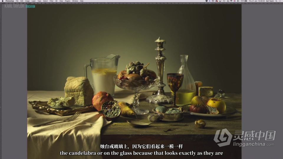 卡尔·泰勒Karl Taylor静物专题“自然衰变”油画风格摄影布光教程 中文字幕  福风灵感网 www.ffidea.com