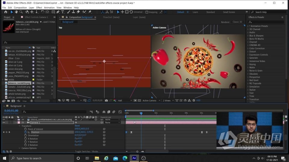 AE创建3D场景错觉完整动态图形工作流程视频教程  福风灵感网 www.ffidea.com