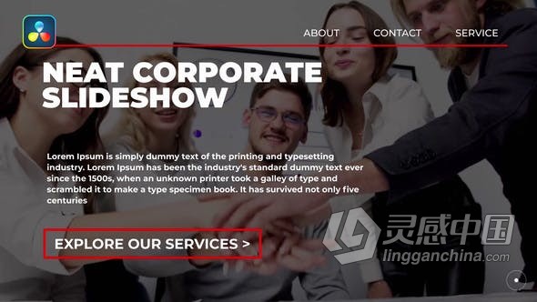 达芬奇模板-现代干净整洁企业幻灯片商业活动公司宣传片 Neat Corporate Slideshow  福风灵感网 www.ffidea.com