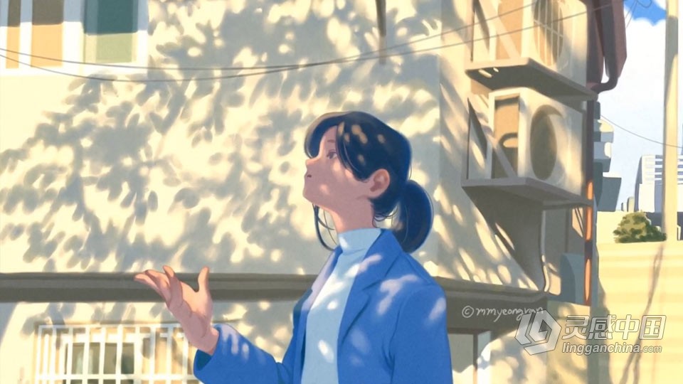 iPad初学者透视理论动漫画风场景数字绘画工作流程视频教程  福风灵感网 www.ffidea.com