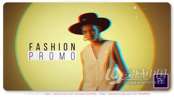 PR模板-时尚频道广告社交平台介绍女装香水化妆短视频宣传 Clean Fashion Promo  福风灵感网 www.ffidea.com