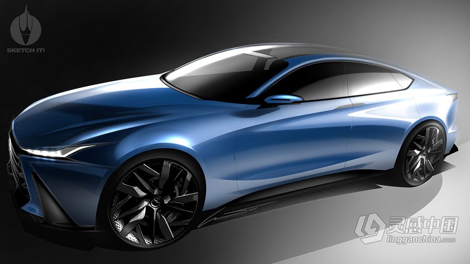 Photoshop汽车造型概念设计实例制作视频教程  福风灵感网 www.ffidea.com