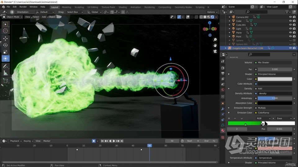 Blender与Houdini视觉特效FX制作技术训练视频教程 中文字幕  福风灵感网 www.ffidea.com