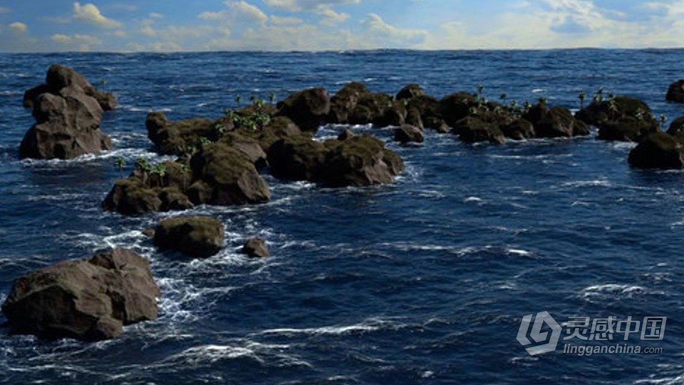 Houdini大型海洋场景模拟实例制作大师级视频教程  福风灵感网 www.ffidea.com