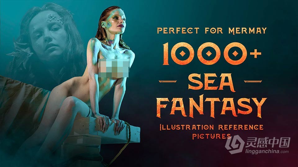 1000张海洋水下幻想艺术姿势造型高清参考图合集 1000+ Sea Fantasy Reference Pictures  福风灵感网 www.ffidea.com