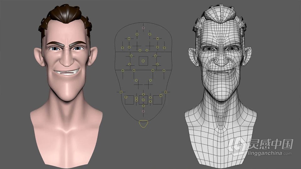 Maya角色面部表情绑定动画大师级视频教程  福风灵感网 www.ffidea.com