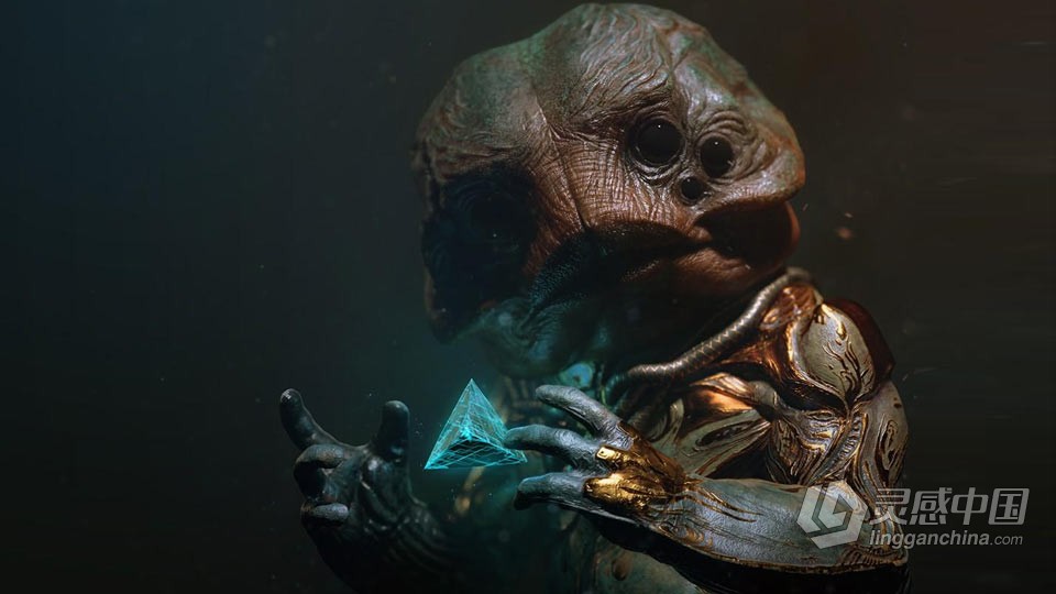 ZBrush六眼异形概念艺术雕刻创作工作流程视频教程  福风灵感网 www.ffidea.com