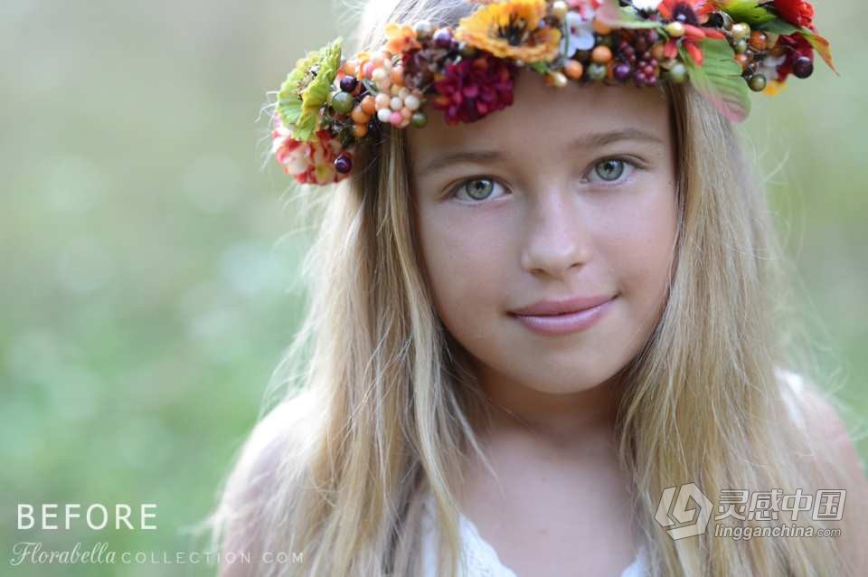 国外大师级儿童摄影后期调色PS动作（附全套视频教程） Florabella TRINITY Photoshop Actions  福风灵感网 www.ffidea.com