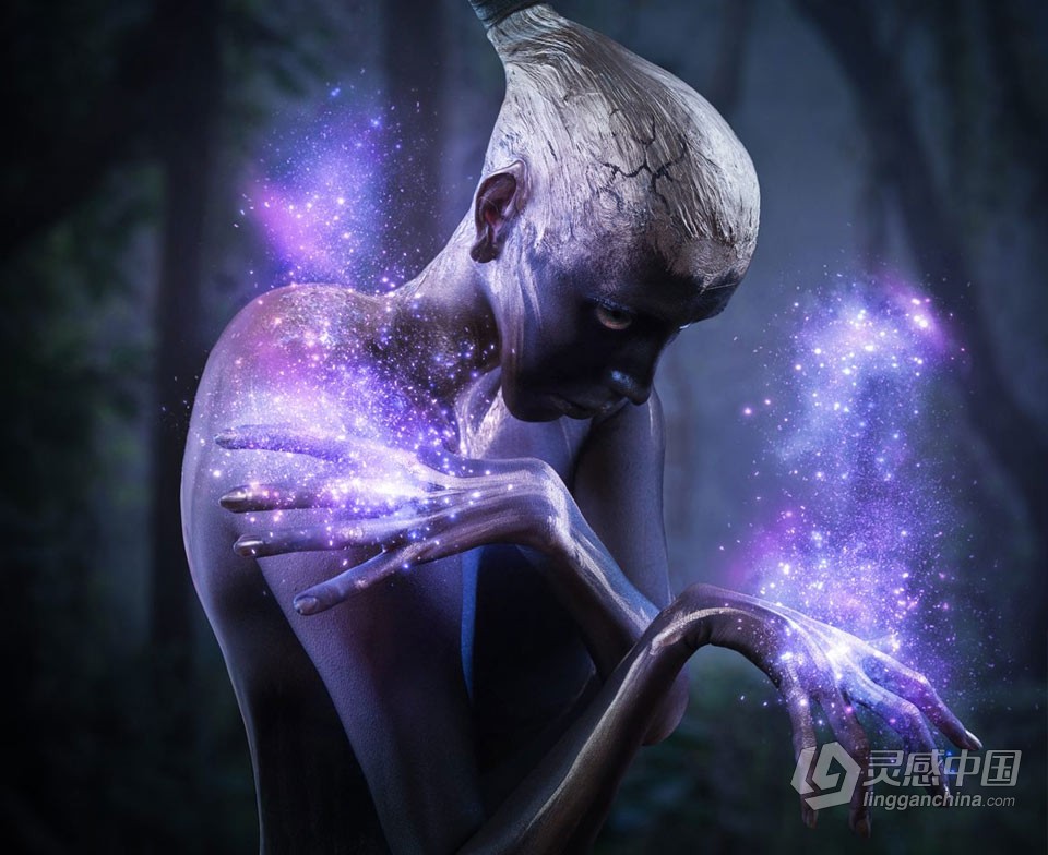 魔法光效尘埃PS动作 Magic Dust Photoshop Action 附视频教程  福风灵感网 www.ffidea.com
