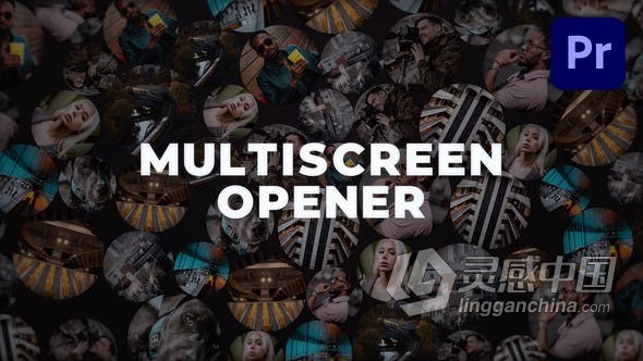PR模板-音频同步创意多屏拼贴头像照片墙分屏相册时尚片头 Creative Multi Screen Opener - Premiere Pro  福风灵感网 www.ffidea.com