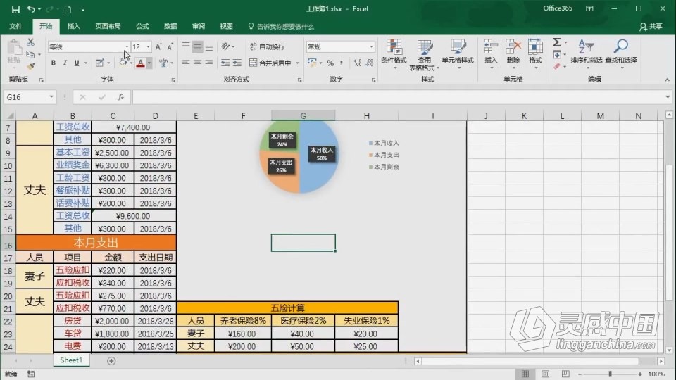 Excel 软件入门课程 Excel零基础自学中文教程 小白也能学会  福风灵感网 www.ffidea.com