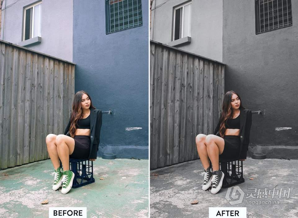 中性灰深色调人像后期Lightroom预设 10 Dark Tones Lightroom Presets  福风灵感网 www.ffidea.com