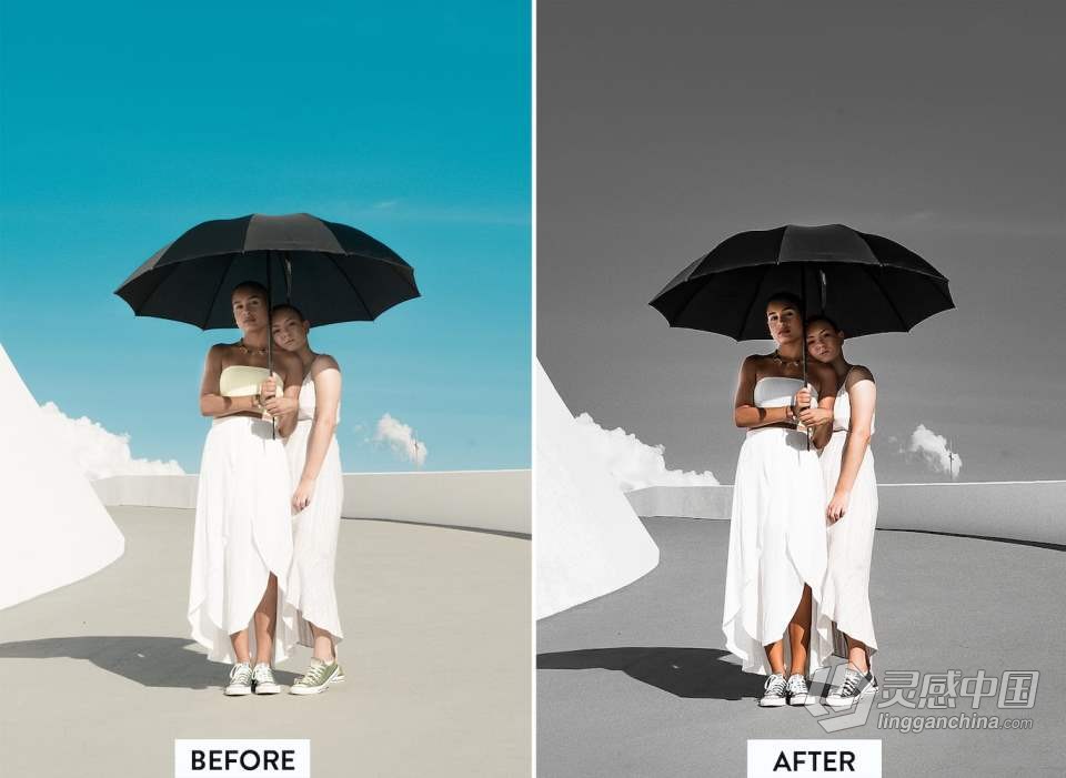 中性灰深色调人像后期Lightroom预设 10 Dark Tones Lightroom Presets  福风灵感网 www.ffidea.com