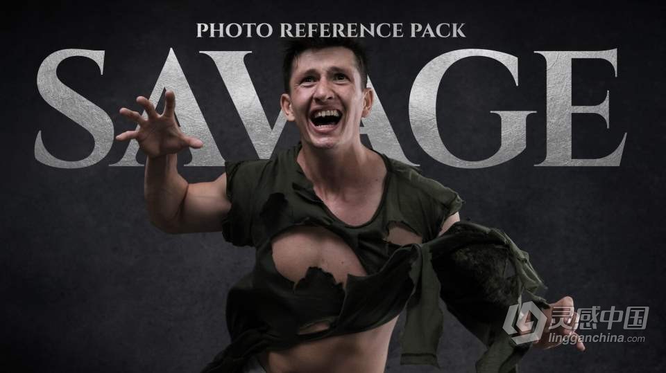 900张男性野性夸张动作表情人体造型高清参考图合集 Savage- Photo Reference Pack For Artists 901 JPEGs  福风灵感网 www.ffidea.com