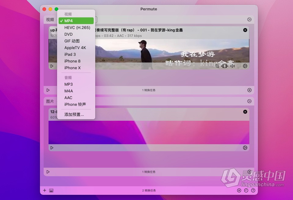 Permute 3.9.7(2620) for Mac 中文激活版 mac强大的多媒体视频音频格式转换软件下载  福风灵感网 www.ffidea.com