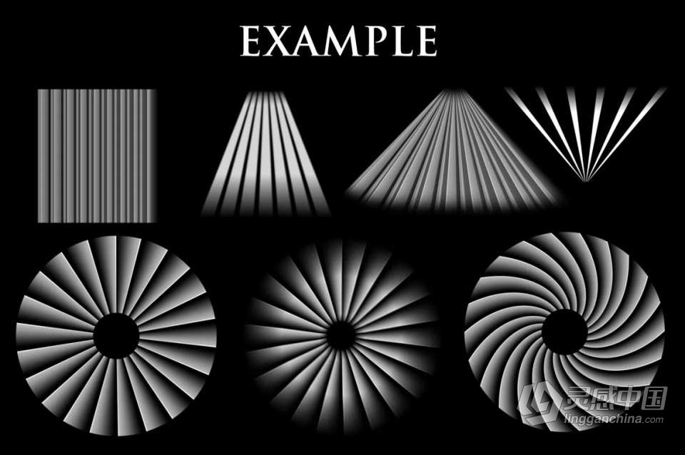 83种自然光线放射光爆裂光线艺术效果PS笔刷 83 Light and Burst Brushes  福风灵感网 www.ffidea.com