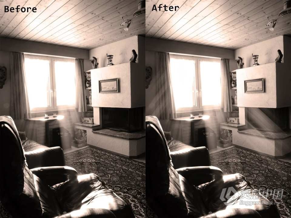 83种自然光线放射光爆裂光线艺术效果PS笔刷 83 Light and Burst Brushes  福风灵感网 www.ffidea.com