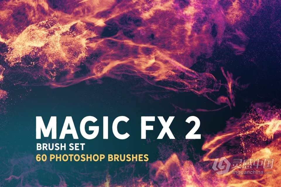 60个魔法光效火焰特效PS笔刷 Magic FX 2 brush set  福风灵感网 www.ffidea.com